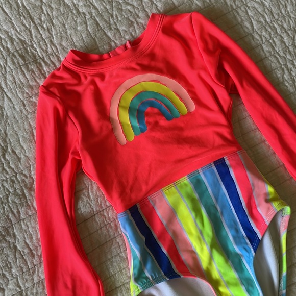 Cat & Jack Girls One apiece Bathing Suit Size 4 / 5 - Picture 2 of 5